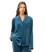 Bielizna nocna - Koszula damska Mix & Match VELOUR BOYFRIEND TOP-38 - miniaturka - grafika 1