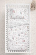 Pościel dla dzieci - Pościel bawełniana 135x100+poszewka 40x60 oeko-tex zapakowana Króliczki - miniaturka - grafika 1