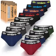 Majtki męskie - Umbro Slipy Majtki Męskie Bawełniane Zestaw BM210 12 sztuk Rozmiar L - miniaturka - grafika 1