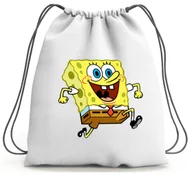 Torby szkolne - PLECAK WOREK SPONGEBOB SZKOLNY NA BUTY WF - miniaturka - grafika 1