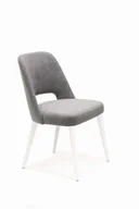 Krzesła - Mirek 2 krzesło tapicerowane tkanina do wyboru nogi białe - miniaturka - grafika 1