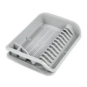 Suszarki do naczyń - Odsączarka do naczyń Pierre z małą tacą szara keeeper - miniaturka - grafika 1