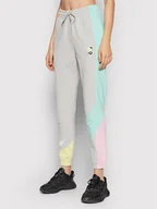 Spodnie sportowe damskie - Puma Spodnie dresowe International 531659 Szary Relaxed Fit - miniaturka - grafika 1