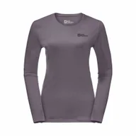 Koszulki sportowe damskie - Damska koszulka termoaktywna z długim rękawem Jack Wolfskin SKY THERMAL L/S W wild blossom - M - miniaturka - grafika 1