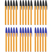 Długopisy - 30 szt. x długopis BIC Orange Original Fine 0,8 mm: 15x niebieski i 15x czarny - miniaturka - grafika 1