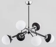 Lampy sufitowe - Alfa Sagito Dhrom lampa wisząca 6-punktowa czarna/chrom 63109 63109 - miniaturka - grafika 1