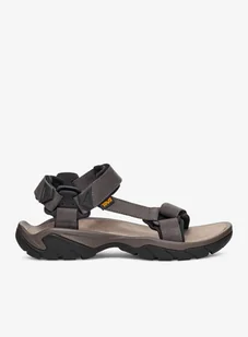Sandały turystyczne Teva Terra Fi 5 Universal Leather - dark gull grey - Sandały męskie - miniaturka - grafika 1