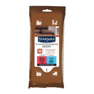 Starwax Chusteczki do czyszczenia skóry, 15 szt. 1356 - Inne artykuły czyszczące - miniaturka - grafika 1