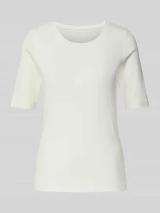 T-shirt o kroju regular fit z mieszanki bawełny - Koszulki i topy damskie - miniaturka - grafika 1