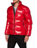 Kurtki męskie - Geox Męska kurtka M Sile Quilted, czerwony (Ribbon Red), 58 PL - miniaturka - grafika 1