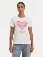 Koszulki i topy damskie - Desigual T-Shirt 26SWTK06 Biały Regular Fit - miniaturka - grafika 1