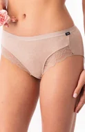 Majtki damskie - 2-pack klasyczne figi damskie LPC 200, Kolor beżowo-brązowy, Rozmiar S, Key - Intymna - miniaturka - grafika 1