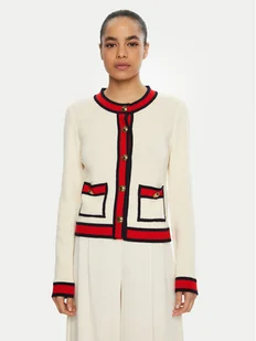 Luisa Spagnoli Kardigan Mangora 58591 Beżowy Regular Fit - Swetry damskie - miniaturka - grafika 1