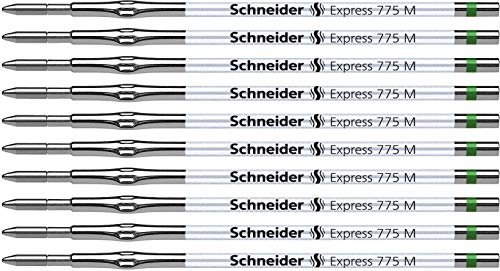 Schneider 7764 Express 775 M wkład do długopisów (nieścieralny) 10 sztuk, zielony