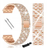 Akcesoria do smartwatchy - BRANSOLETKA PASEK OPASKA DO SMARTWATCHA CYRKONIE 20MM CRYSTAL - miniaturka - grafika 1