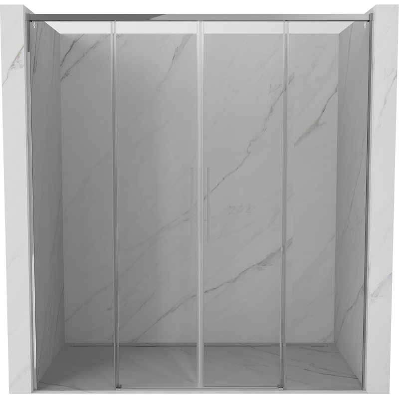 Mexen Rox drzwi prysznicowe rozsuwane 200 cm, transparent, chrom - 8C2-200-002-01-00