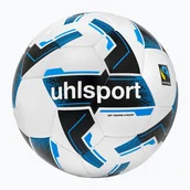 Piłka nożna - Piłka do piłki nożnej uhlsport Top Training Synergy Fairtrade white/black/blue rozmiar 4 - miniaturka - grafika 1