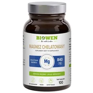 Witaminy i minerały - Biowen Magnez Chelatowany Diglicynian, 100 kapsułek - miniaturka - grafika 1