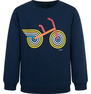 Bluza dla chłopca, z motywem rowerowym, granatowa - Bluzy dla chłopców - miniaturka - grafika 1