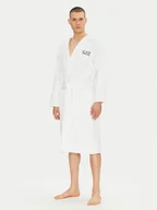 Szlafroki męskie - EA7 Emporio Armani Szlafrok 7M000441 AF14014 U0002 Biały - miniaturka - grafika 1
