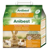 Podłoże dla gryzoni - Anibest Naturholz Pellets, podłoże dla małych zwierząt - 10 l (5,5 kg) - miniaturka - grafika 1