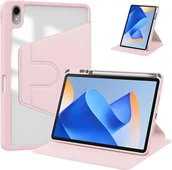 Etui do tabletów - Eleganckie estetyczne obrotowe etui pencil jasny różowy z miejscem na rysik w etui do tabletu Huawei MatePad 11.5 S 2024 TGR-W09 - miniaturka - grafika 1
