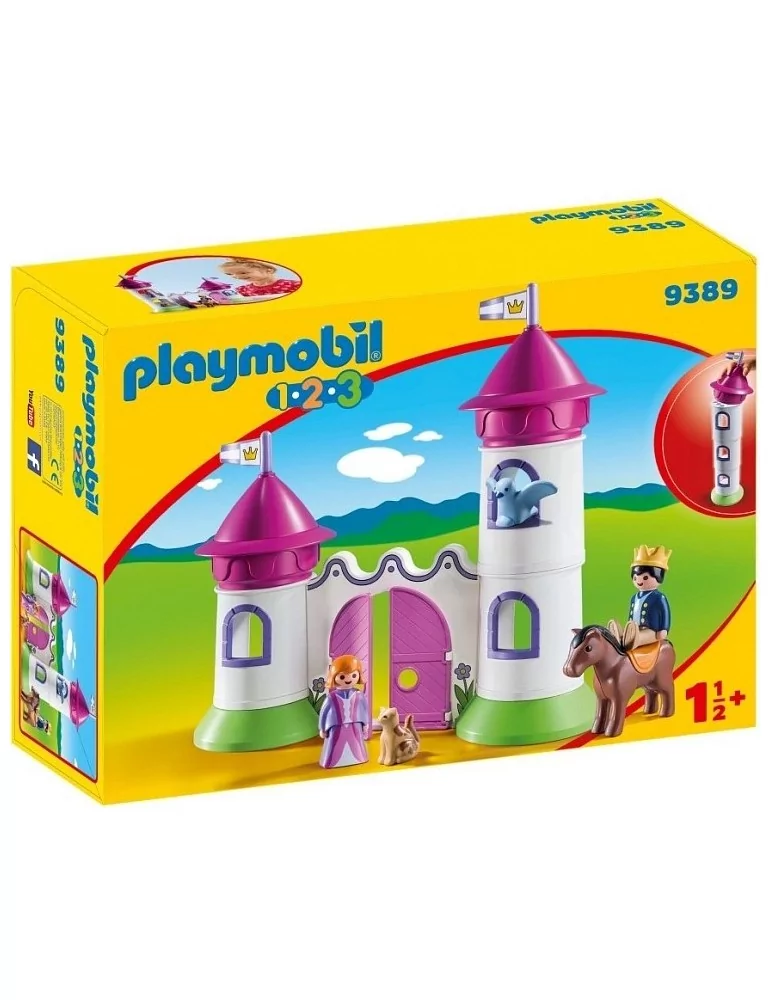 Playmobil 1.2.3 - 9389 Castle gate with Royal couple 9389