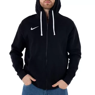 Bluzy sportowe męskie - Bluza Nike Park 20 Fleece Full-Zip Hoodie CW6887-010 - czarne - grafika 1