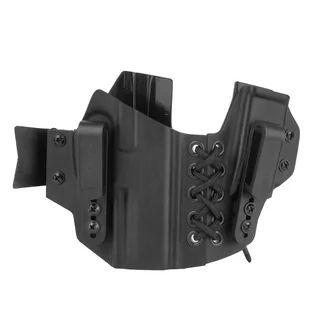 DOUBLETAP GEAR - Kabura wewnętrzna Kydex Appendix Elastic IWB z ładownicą do HK P30, SFP - Czarna - Odzież taktyczna i umundurowanie - miniaturka - grafika 1