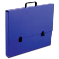 Teczki i skoroszyty - Penmate Teczka szkolna z rączką A3 5.5cm kobaltowa TT7456 TADEO - miniaturka - grafika 1
