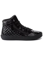 Buty dla dziewczynek - Geox Sneakersy J Kalispera G. D J944GD 000HH C9999 D Czarny - miniaturka - grafika 1