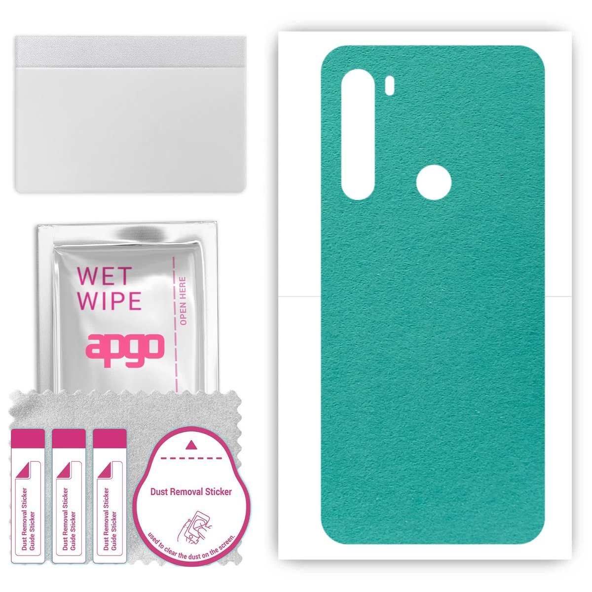 Folia naklejka skórka strukturalna na TYŁ Zamsz do HTC U20 5G - Zamsz Miętowy - apgo SKINS