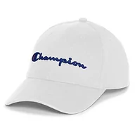 Czapki damskie - Champion Męska klasyczna czapka, kapelusz z logo C, Biały-590908, jeden rozmiar - miniaturka - grafika 1