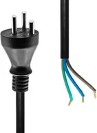 Kable - MicroConnect Type K Open End power cord 10m, Black - miniaturka - grafika 1