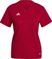 Koszulki i topy damskie - Adidas Koszulka damska adidas Entrada 22 Tee czerwona HC0441 2XL - miniaturka - grafika 1