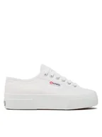 Trampki damskie - Superga Tenisówki 2740 Platform S21384W Biały - miniaturka - grafika 1
