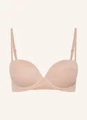 Biustonosze - Calvin Klein Biustonosz Push-Up Perfectly Fit beige - miniaturka - grafika 1
