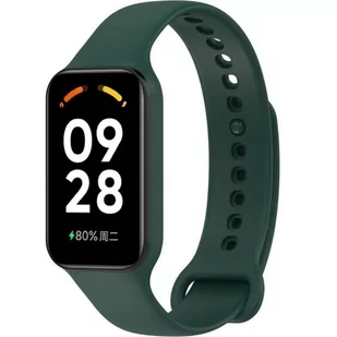 Zamienna silikonowa opaska pasek do Xiaomi Redmi SMART BAND 2 zielony - Akcesoria do smartwatchy - miniaturka - grafika 1