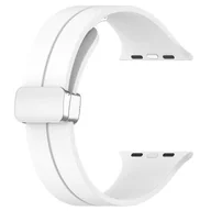 Akcesoria do smartwatchy - Pasek LUNA A00286 do Apple Watch 3/4/5/6/7/8/9/SE (42/44/45 mm) Biały - miniaturka - grafika 1