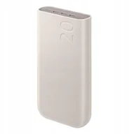 Powerbanki - Powerbank Samsung EB-P4520XUEGWW 20000 mAh 3x USB-C 45W SFC - beżowy - miniaturka - grafika 1