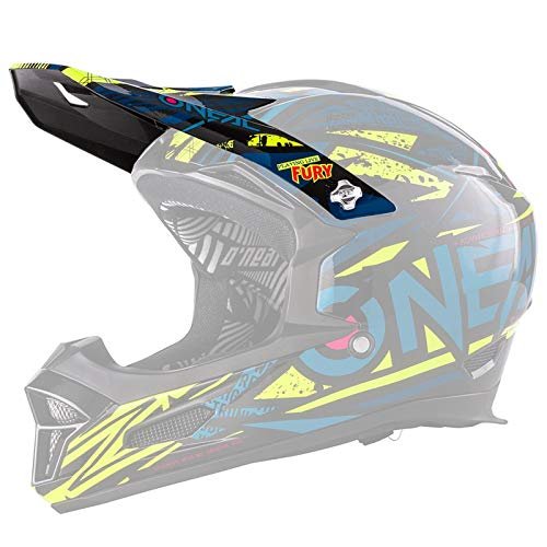 O'NEAL Unisex – Visor dla dorosłych, niebiesko-żółty, rozmiar uniwersalny