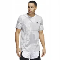 Koszulki męskie - Koszulka adidas Iginite AOP Tee HL0087 szary S - miniaturka - grafika 1
