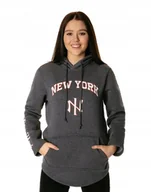 Bluzy damskie - Bluza Dresowa Damska z Kapturem Kangurka 7703-3 M - miniaturka - grafika 1