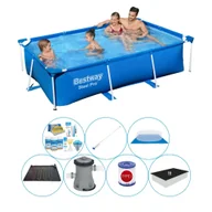 Baseny ogrodowe - Bestway Steel Pro 259x170x61 cm Rechteckig - Zestaw basenowy All in 1 - miniaturka - grafika 1