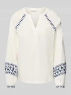 Bluzki damskie - Tunika o kroju regular fit z obszyciem koronką model ‘JIYA’ - miniaturka - grafika 1