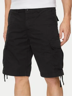 Jack&Jones Szorty materiałowe Cole 12253122 Czarny Loose Fit - Spodenki męskie - miniaturka - grafika 1