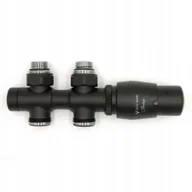 Akcesoria grzewcze - Vario Term zestaw termostatyczny TWINS prosty czarny strukturalny TSGS0214CFP - miniaturka - grafika 1