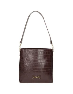 Biały portfel z klapką Nobo ze złotym haftem - Portfele - miniaturka - grafika 1