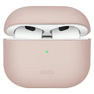 Akcesoria do słuchawek - Apple Uniq Etui UNIQ Lino AirPods 3 Silicone różowy/blush pink UNIQ536PNK - miniaturka - grafika 1