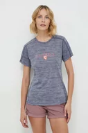 Koszulki sportowe damskie - Columbia t-shirt sportowy Zero Rules Graphic kolor niebieski - miniaturka - grafika 1